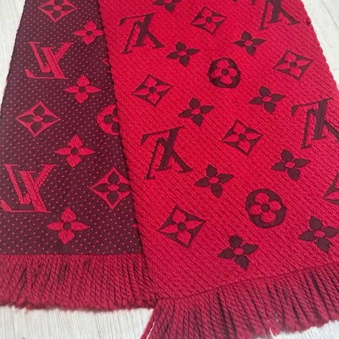 LOUIS VUITTON 正規品 レッド マフラー