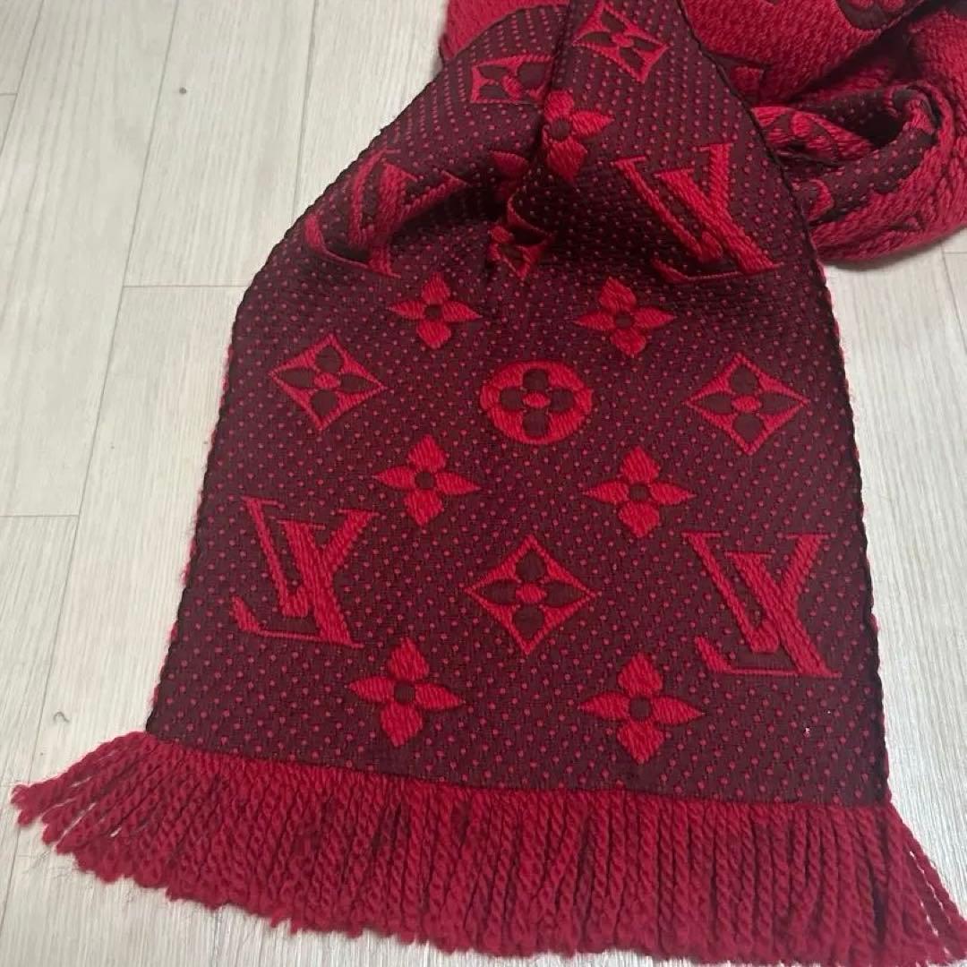 LOUIS VUITTON 正規品 レッド マフラー