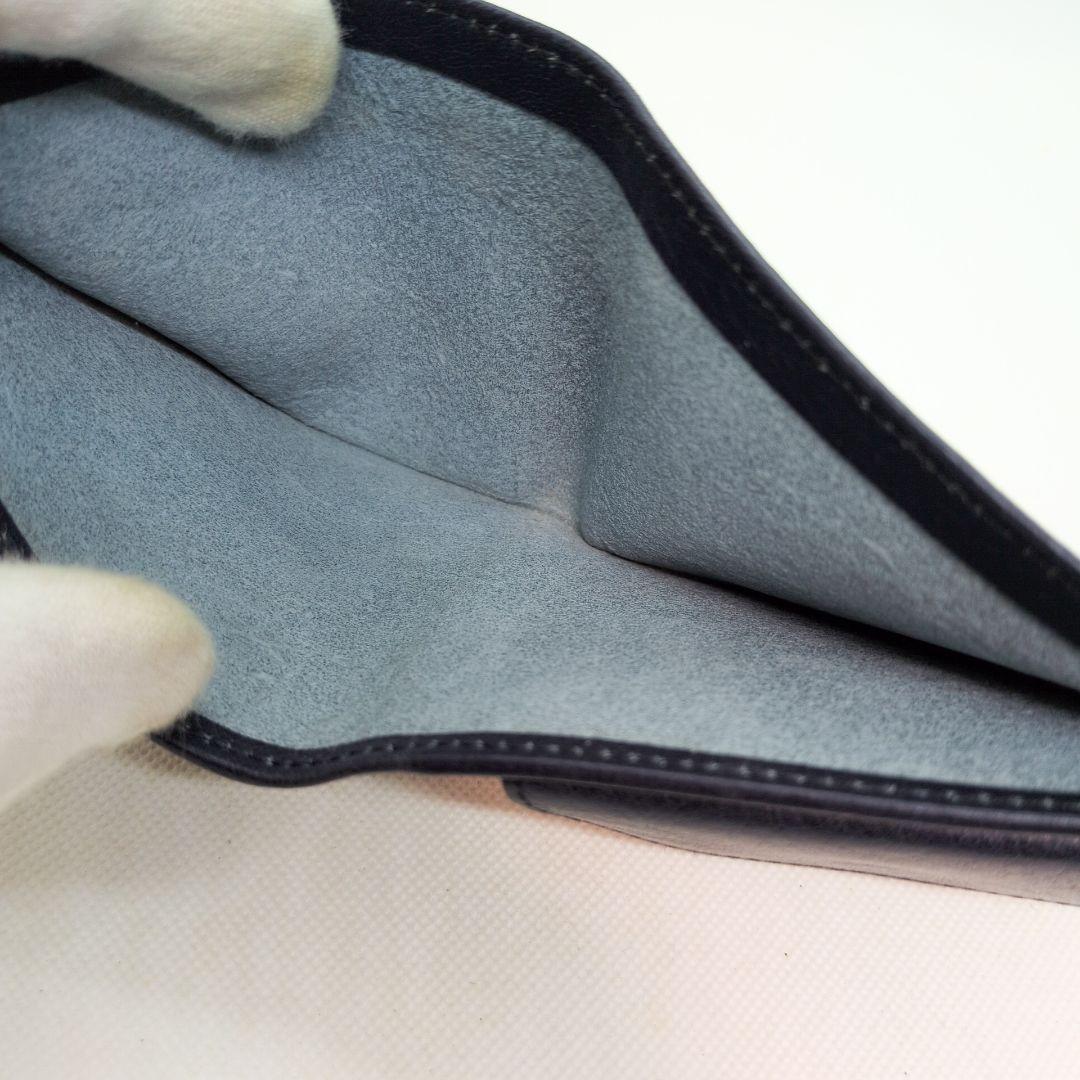 【ギャランティカード付き 極美品】イルビゾンテ　二つ折り財布　小銭入れあり　シボ