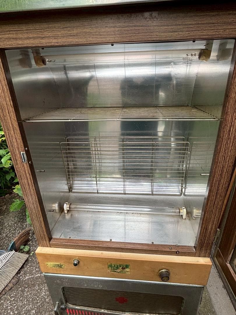 稀少　昭和レトロ　紫外線消毒器＆保管庫　床屋　理容店　ヴィンテージ