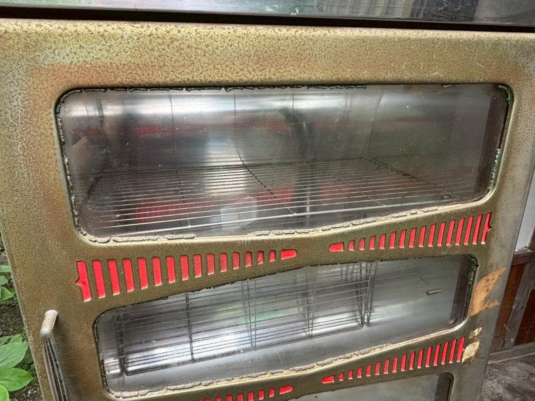 稀少　昭和レトロ　紫外線消毒器＆保管庫　床屋　理容店　ヴィンテージ