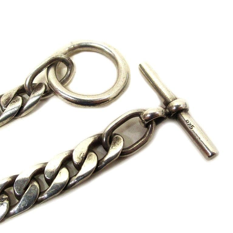 LAVER ラバー 7mm Curb Chain T Bar Bracelet