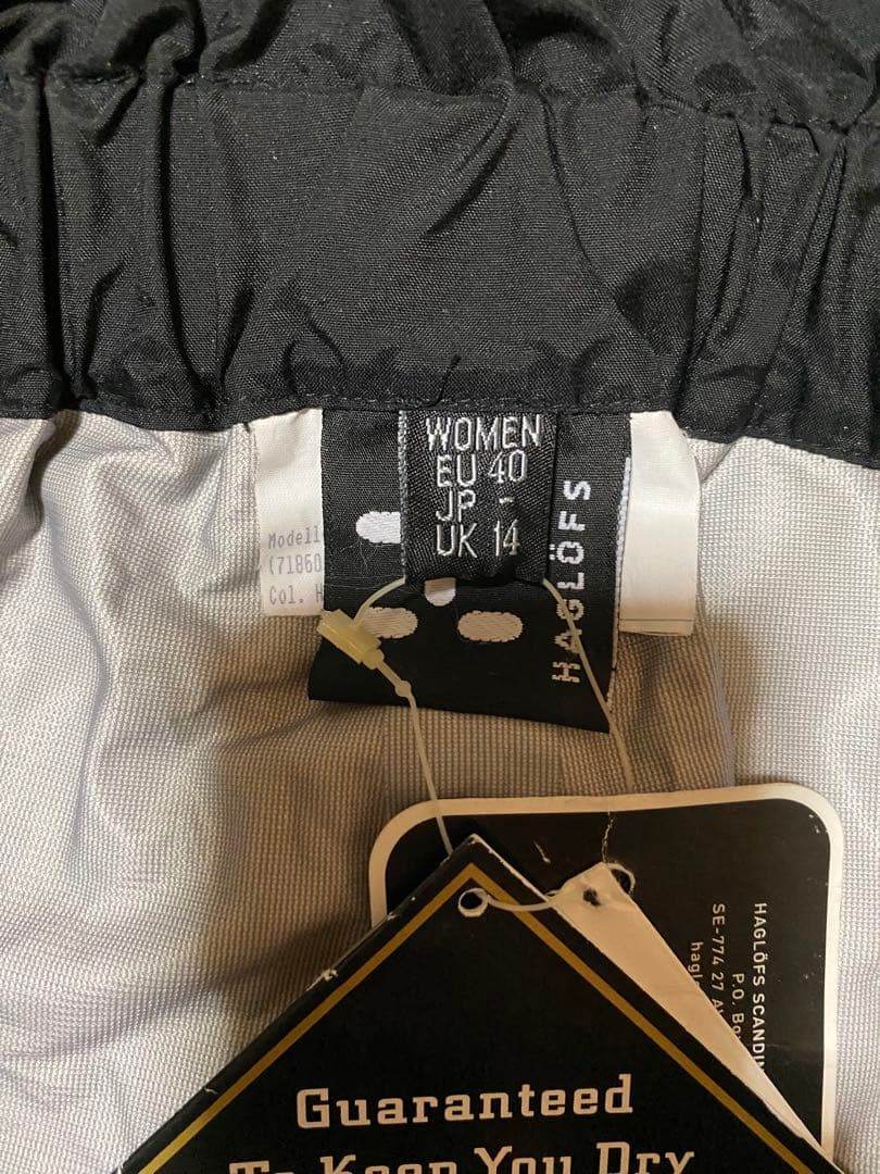 ホグロフス スノービブパンツ ゴアテックス　新品未使用タグ付き