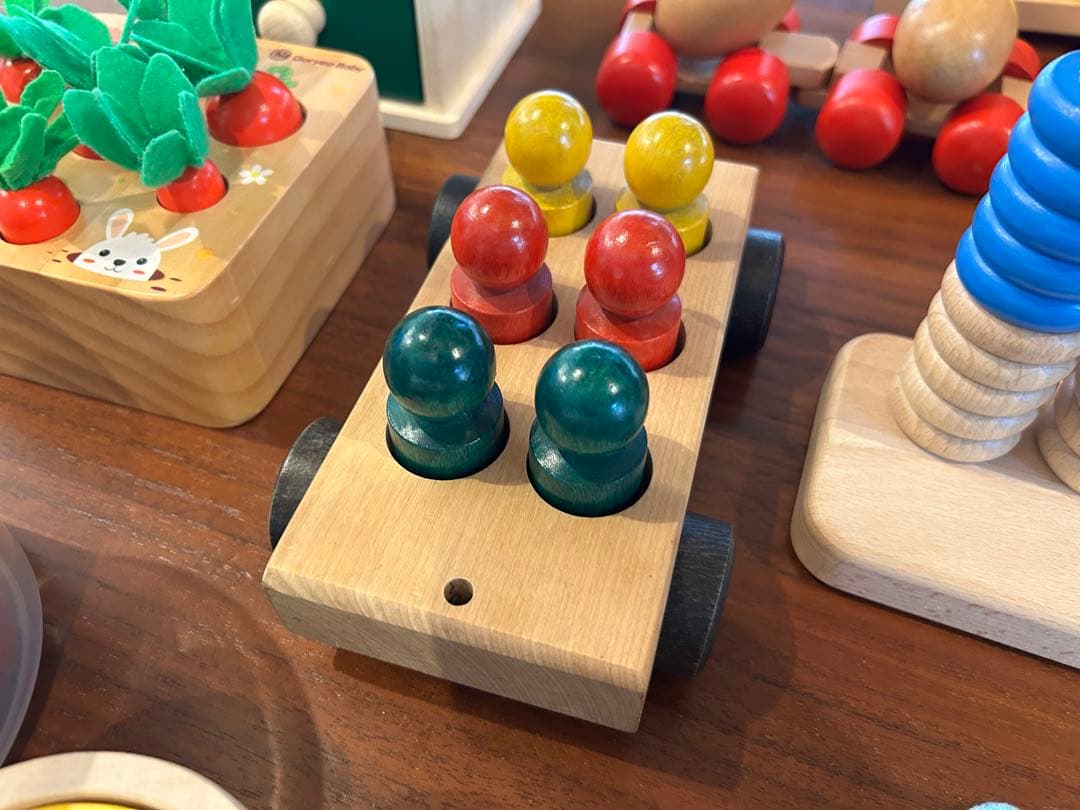 木の玩具まとめ売り　木製14点セットボーネルンド　PlanToys nic社など