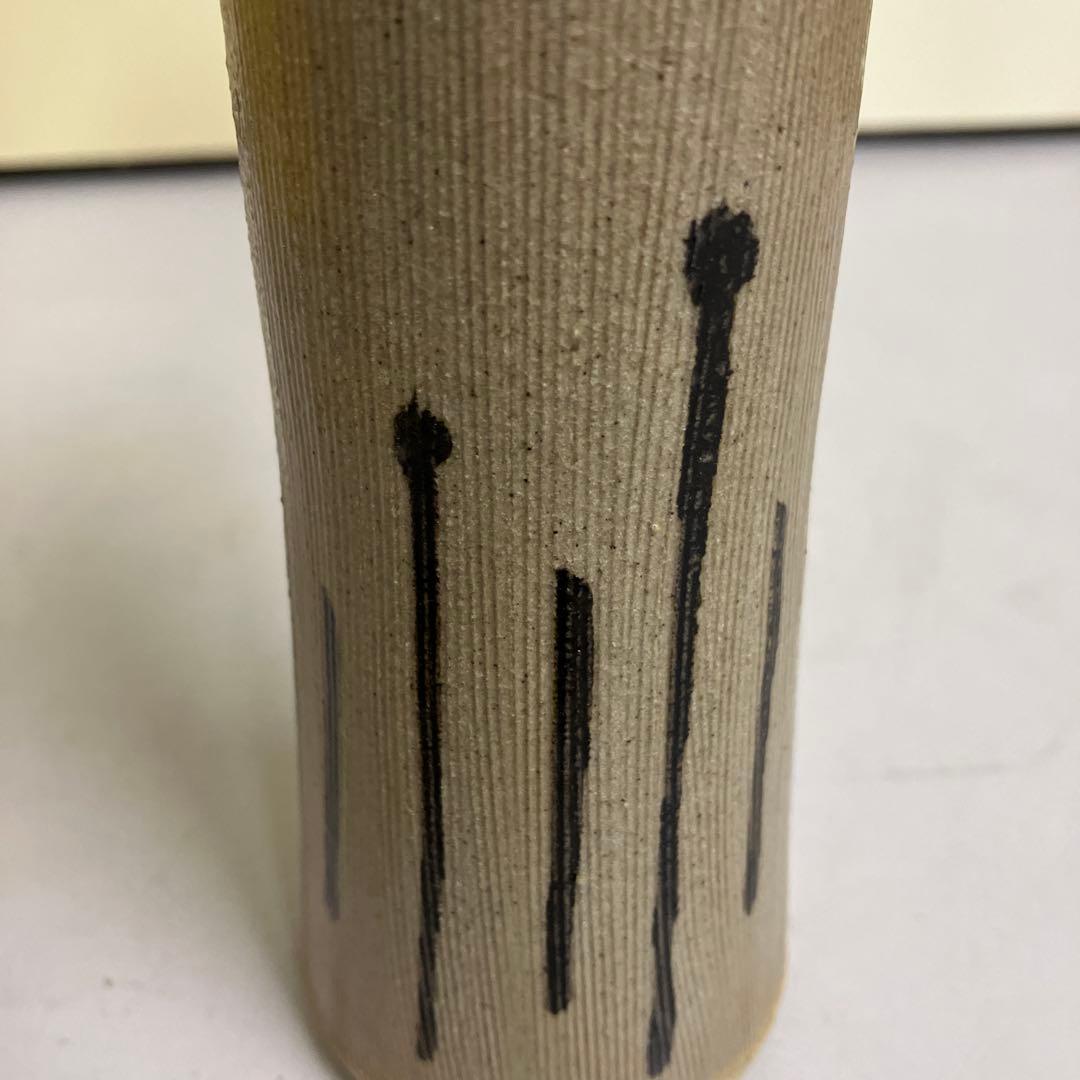 D-5 壁掛け花瓶 盛瀧窯九十九焼陶器 昭和レトロ 一輪挿し壁掛け花瓶 骨董品