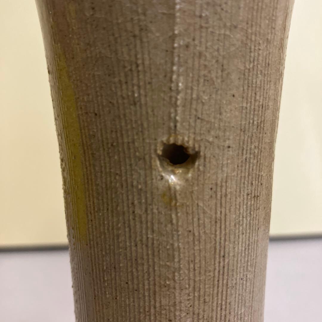 D-5 壁掛け花瓶 盛瀧窯九十九焼陶器 昭和レトロ 一輪挿し壁掛け花瓶 骨董品