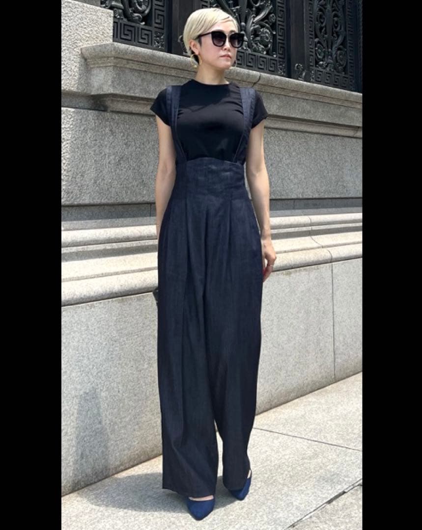 【のんのん】JENNE 2wayハイウエストリラックスデニムパンツ