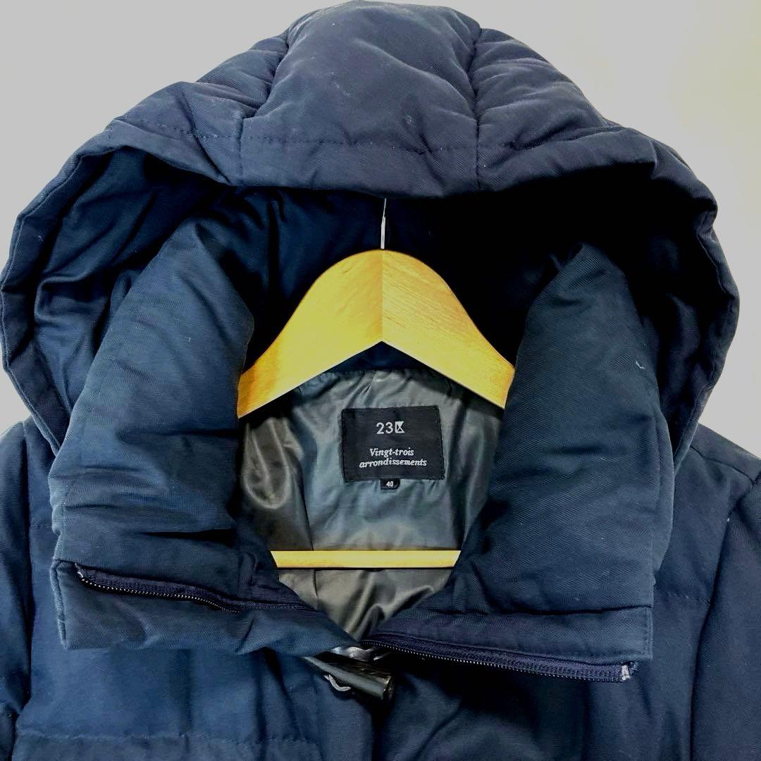 ３１日迄特価大きいサイズ✨23区 ダッフル ダウンコート ロング フード着脱可能