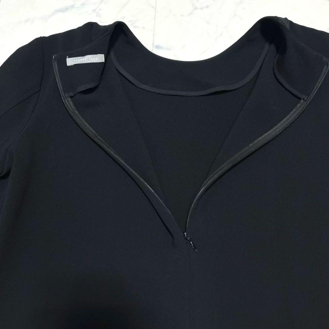 美品✨セオリーリュクス 現行 CLIBI 半袖ブラウス 40 ラウンドヘム