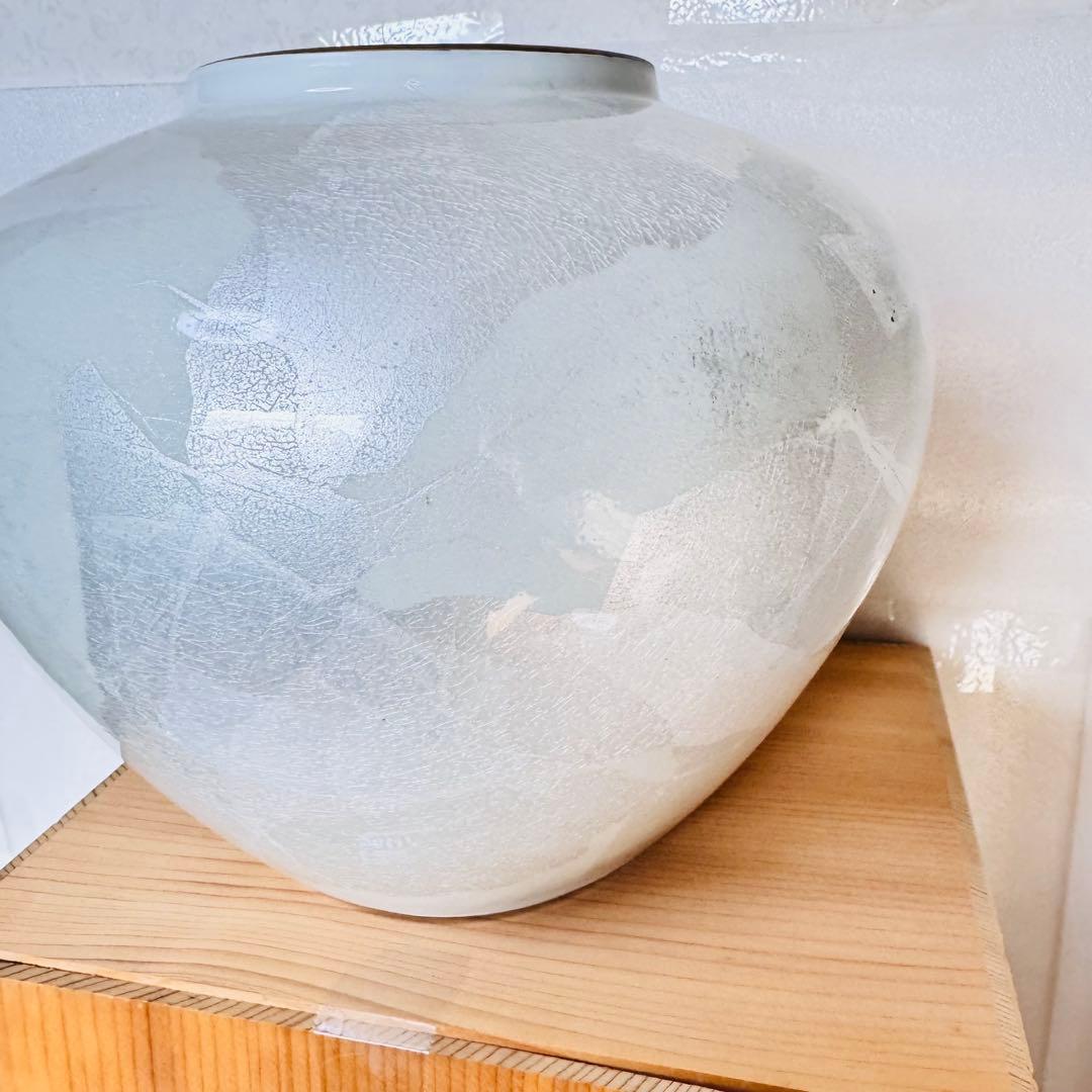 【新品・木箱付】山上竹凰 監修 竹凰窯 花生　聚光　花瓶　高級インテリア　 金縁