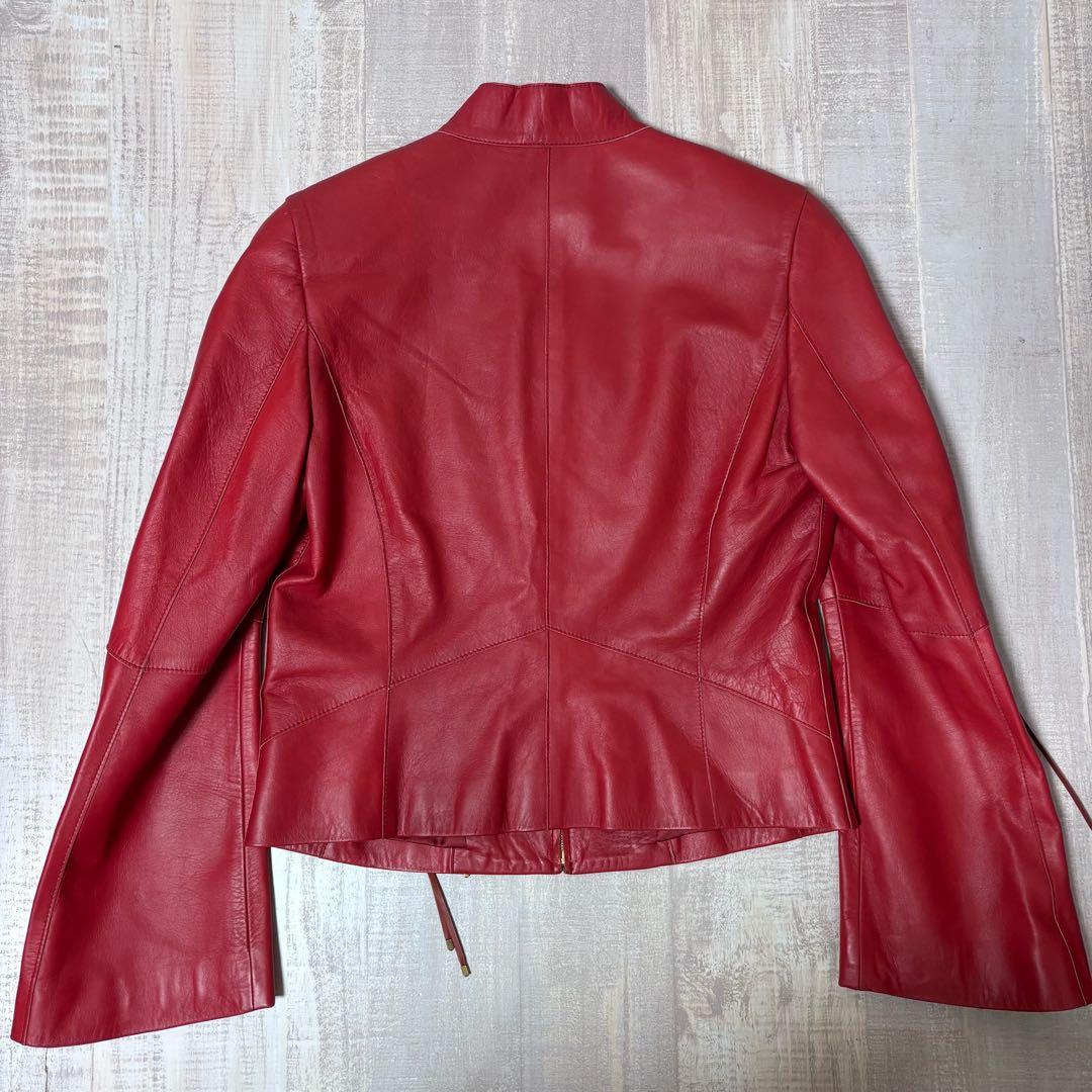 【日本製 羊革】JUNKO KOSHINO シングルレザー ライダースジャケット