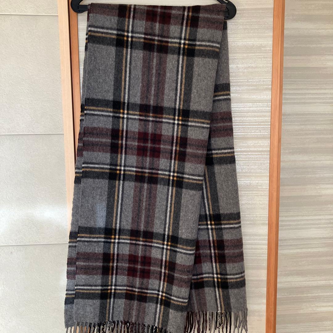 ジョシュアエリス　カシミヤストール　グレーJOSEPH