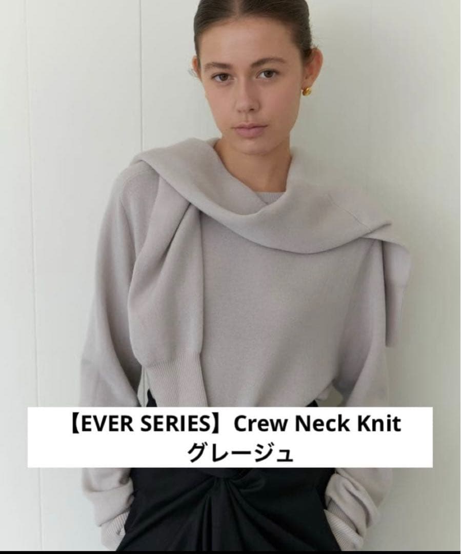 Na.e nae EVER SERIES クルーネックニット　グレージュ