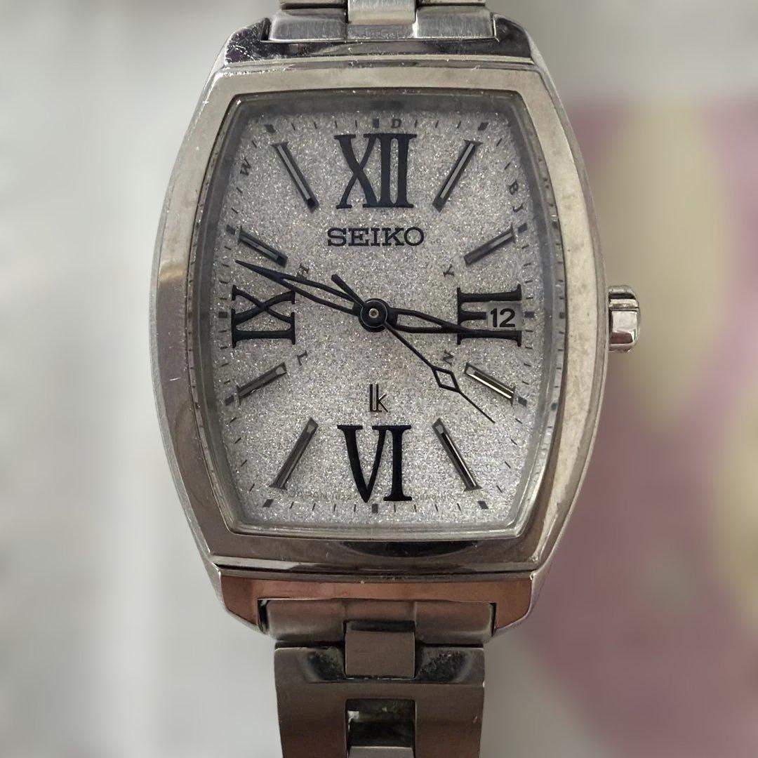 不動品　セイコーLk ラメ文字盤 レディース腕時計 1B22-0AP0