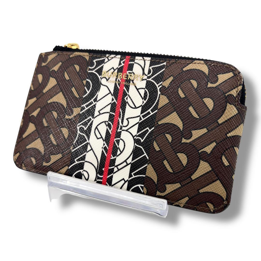 【美品】 BURBERRY バーバリー TBモノグラム　ケース　チェーン付