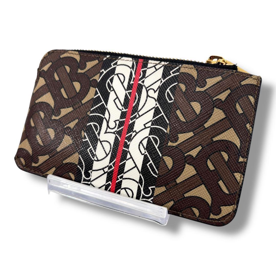 【美品】 BURBERRY バーバリー TBモノグラム　ケース　チェーン付