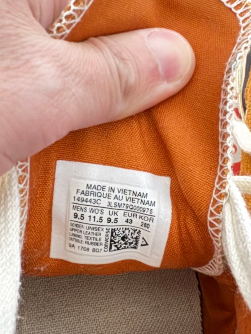 converse ct70 オレンジスウェード