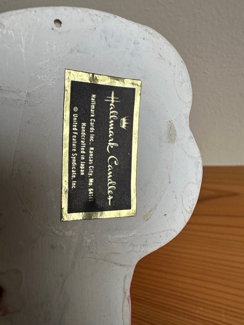 1970年代　HALLMARK社製 スヌーピー　他4体セット　キャンドルホルダー