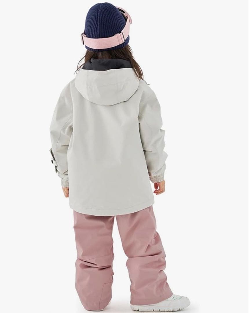 Actleis　スノーウェア 130cm クリームホワイト/ピンク