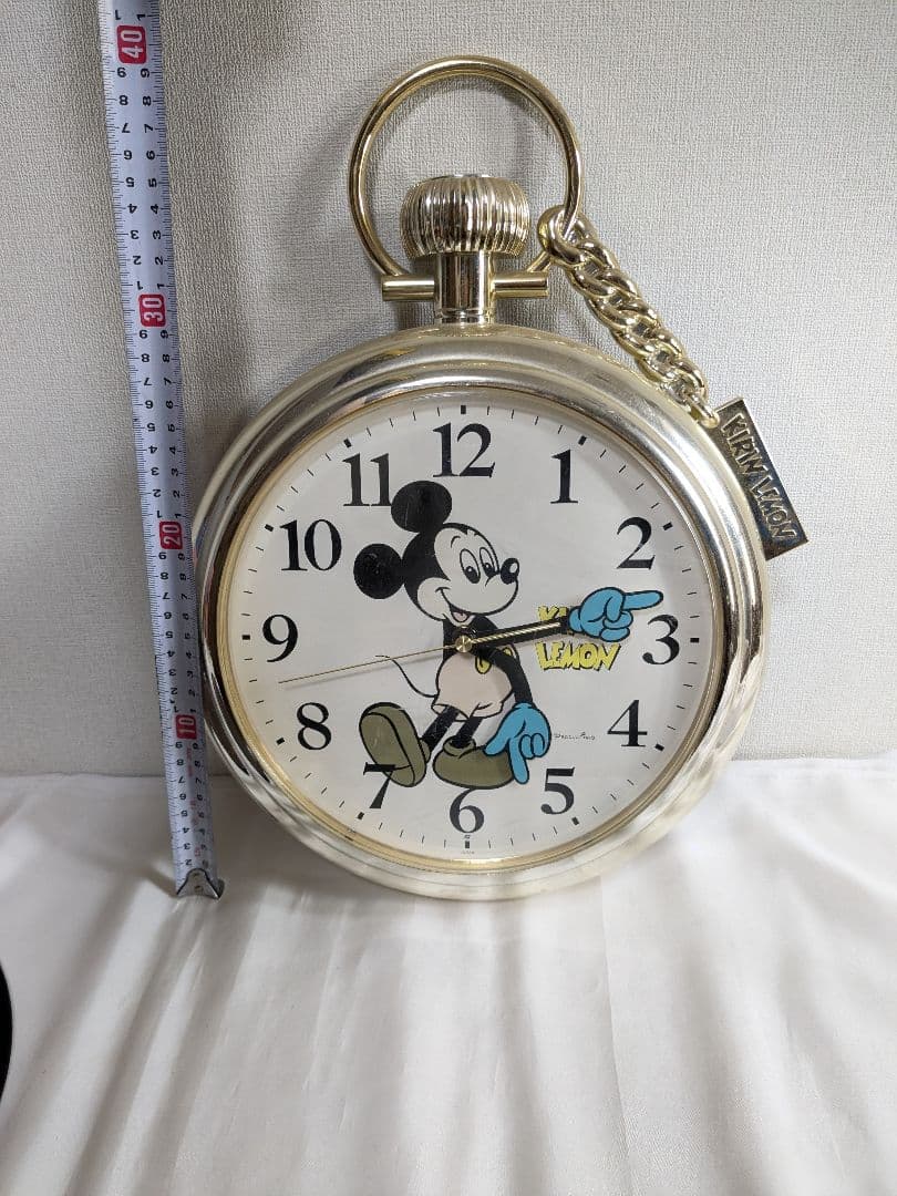 昭和レトロ ミッキー KIRIN LEMON 壁掛け時計 ディズニー