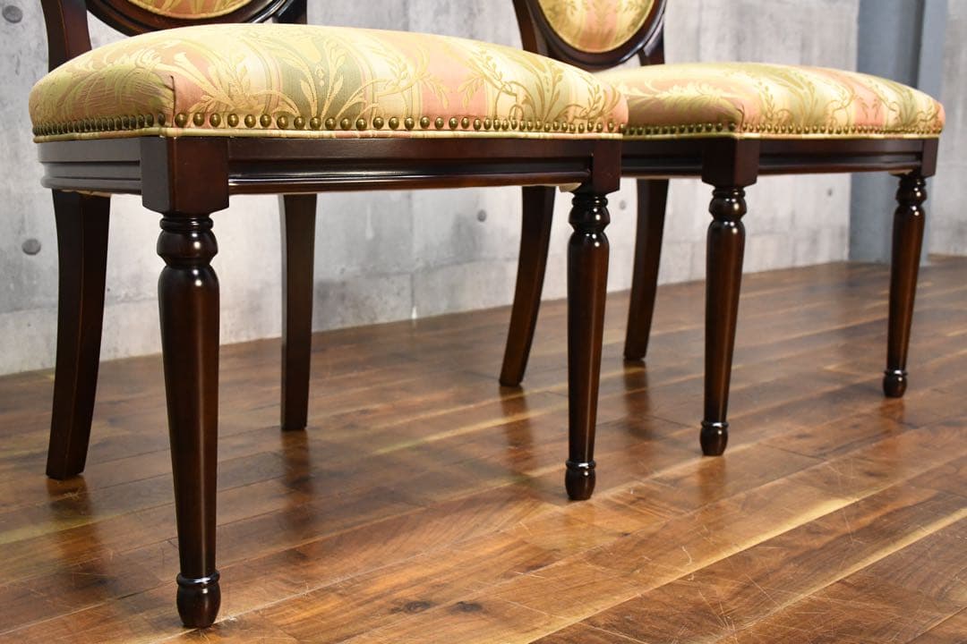 DHC47 マルニ木工 ケントコート ダイニングチェア 2脚セット 単鋲打ち