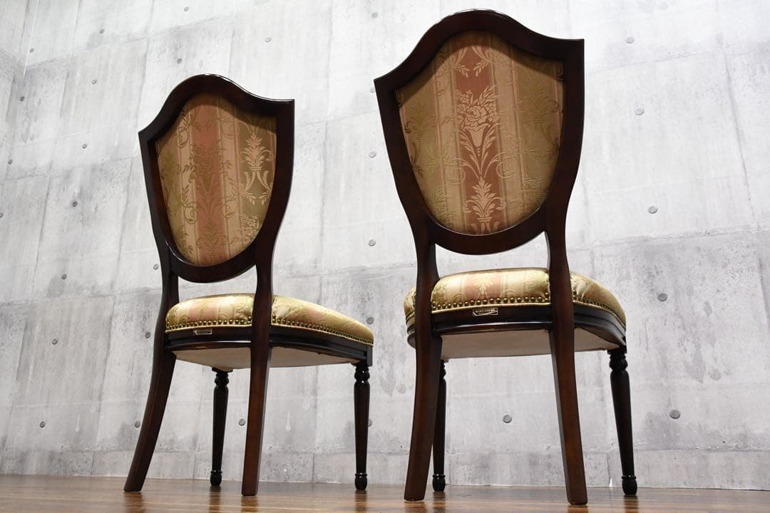 DHC47 マルニ木工 ケントコート ダイニングチェア 2脚セット 単鋲打ち