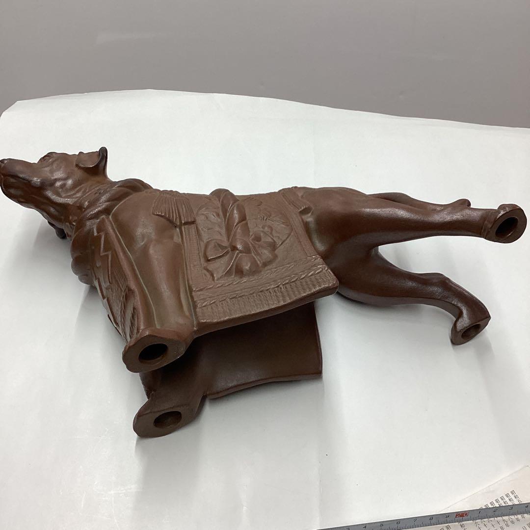 備前焼　土佐犬　　［匿名便］