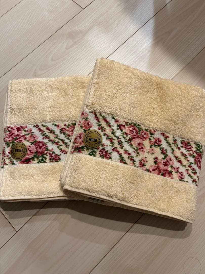 ✨️新品未使用✨️FEILER 花柄 バスタオル 2枚セット