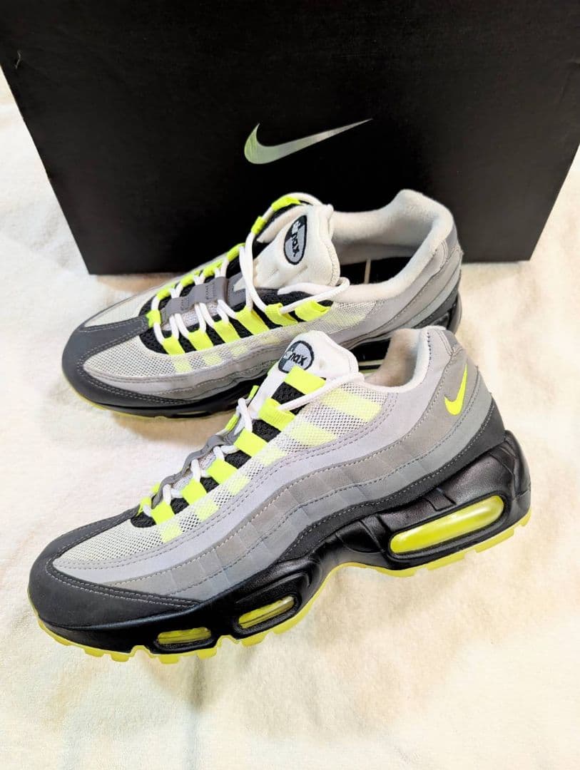 毎日値下げ　着用1回　ナイキID エアマックス95 イエローグラデ　正規品