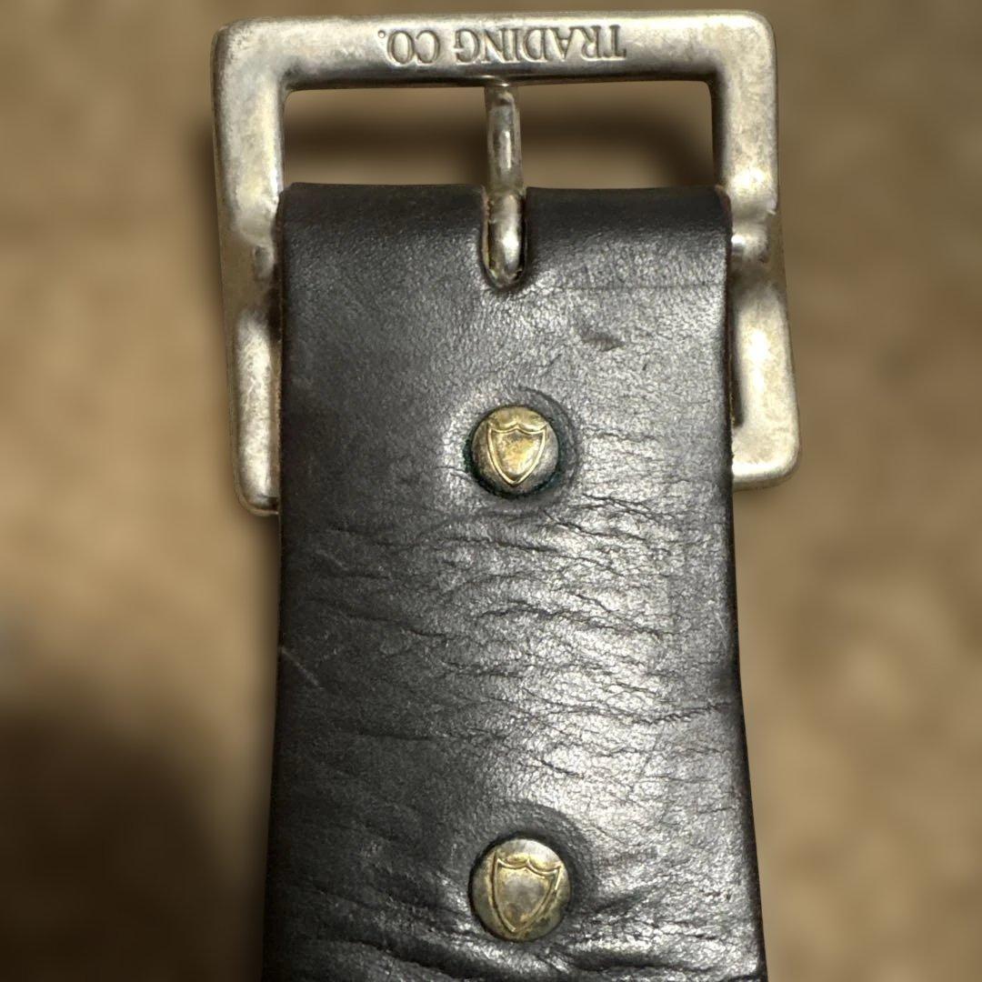 34inch HTC ターコイズ　エンドオンリー　レザースタッズベルト