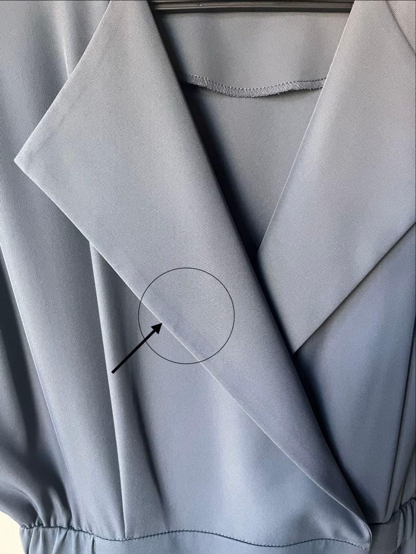 シアートップス スタンドアウトカラー オールインワン パンツドレス　Ｌサイズ