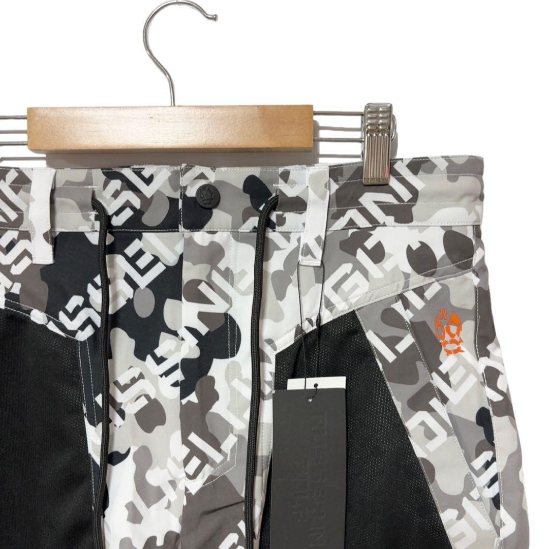 ラッセルノ ゴルフ リフレクター ロゴ SS モックネック セットアップ M