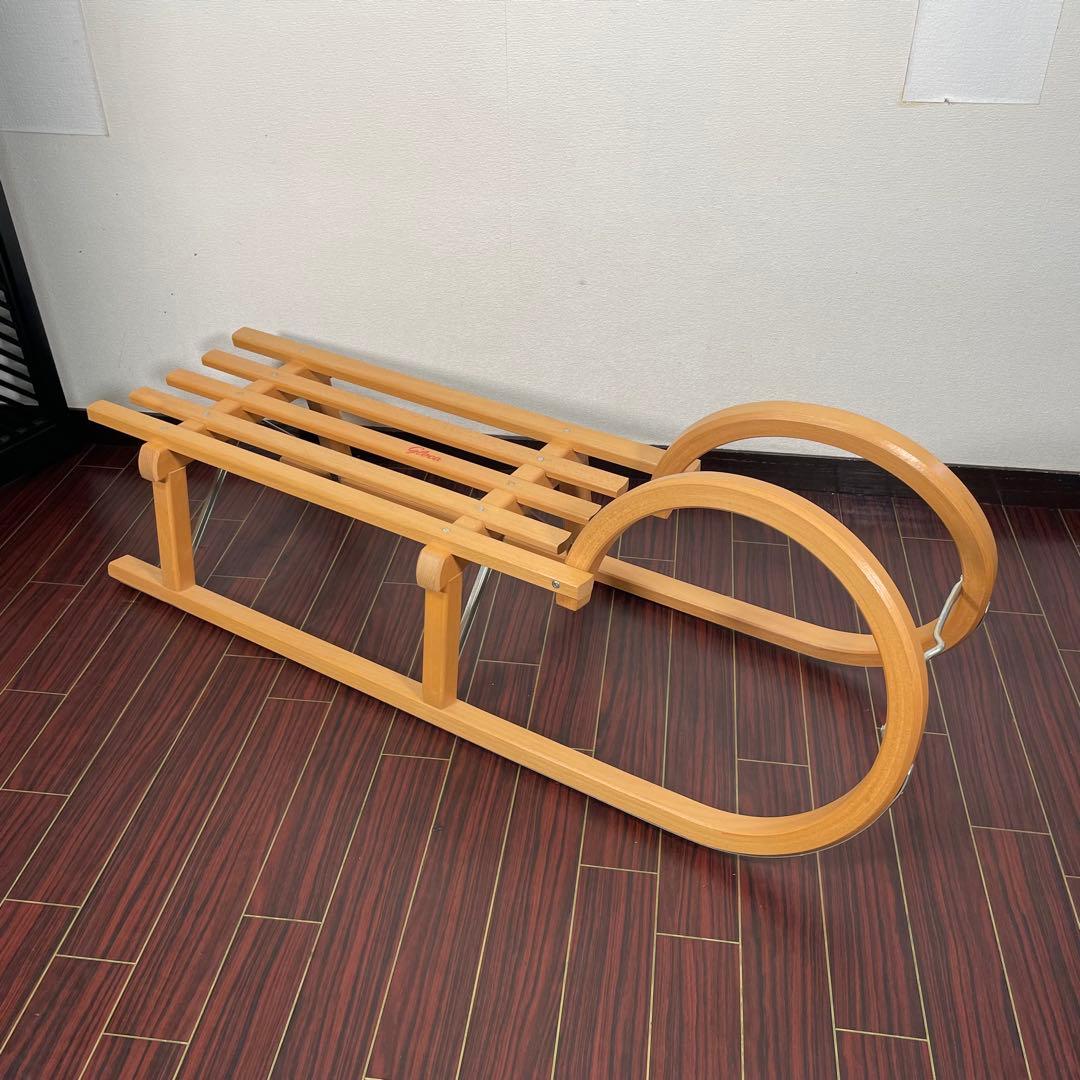 レア ドイツ製 Gloco 木製 ソリ 天然木 ブナ材 曲木 ディスプレイ