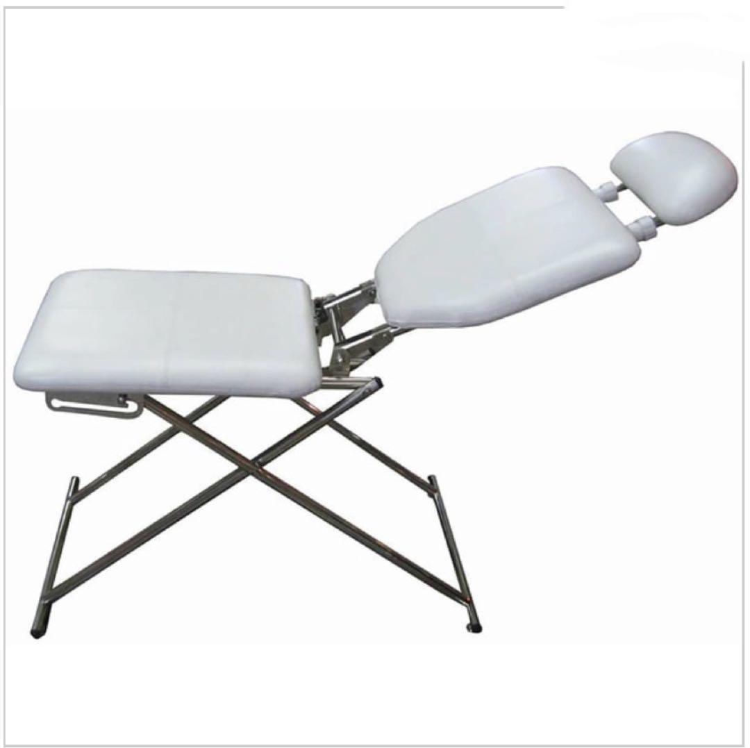ホワイト エステ用折りたたみ椅子