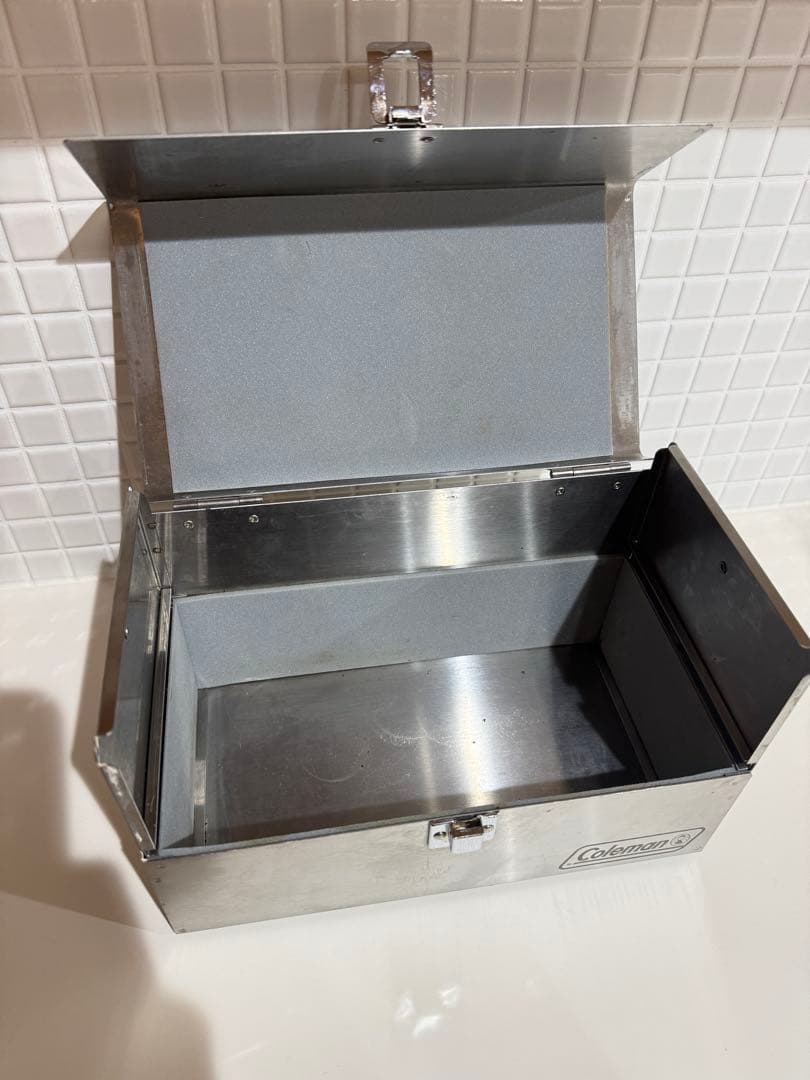 【レア】廃盤 コールマン スパイスボックス ステンレスボックス キャンプ