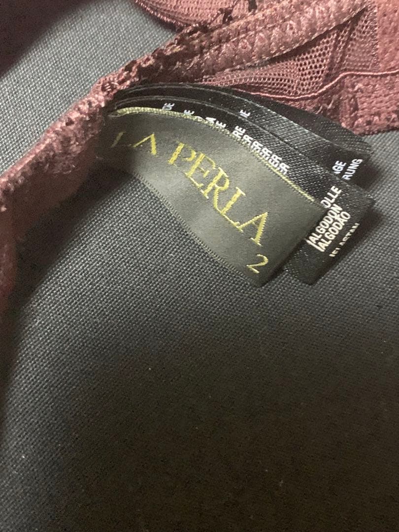 LA PERLA ラペルラ　ブラ+ショーツセット　ボルドー