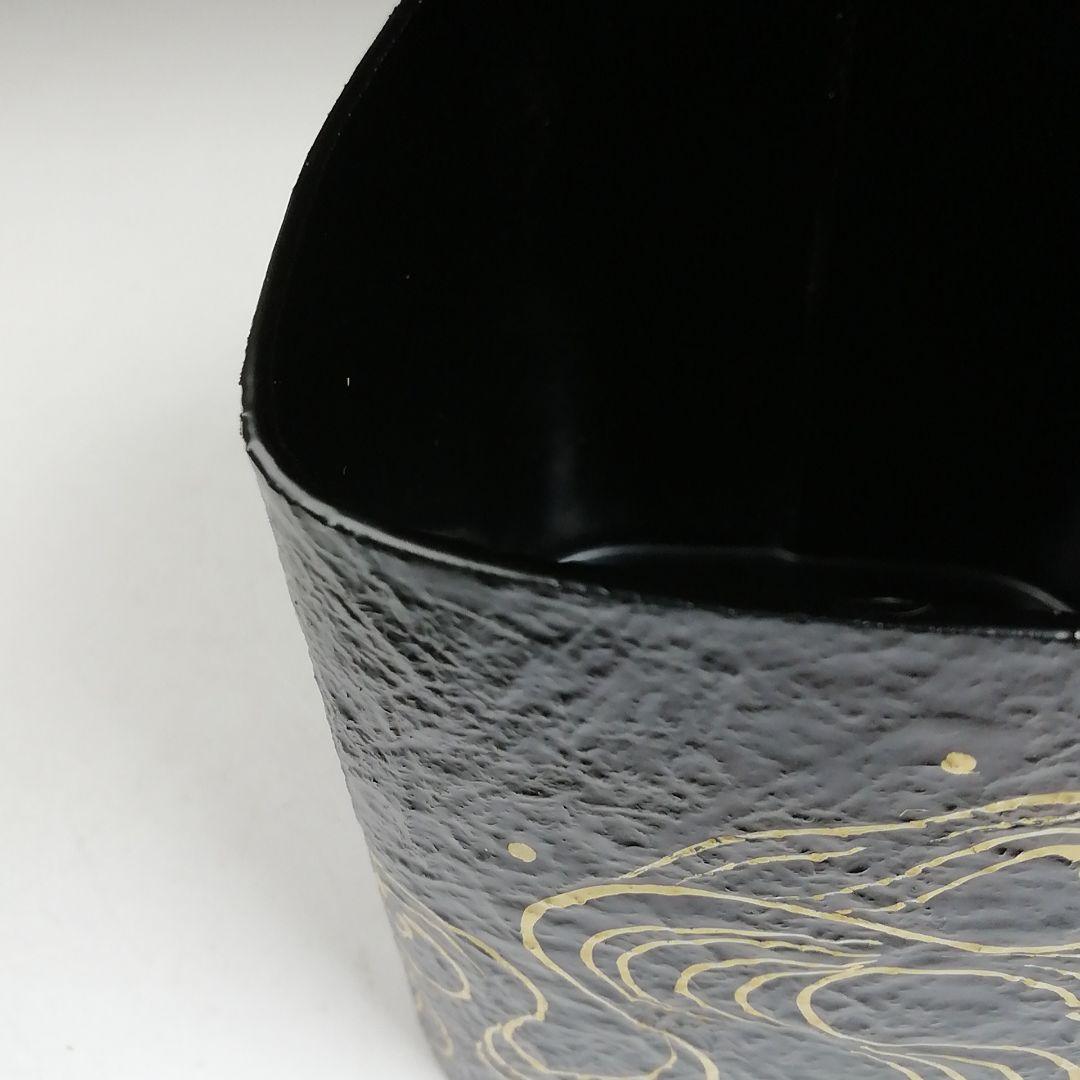 Ｔ９２９　棗　『波千鳥蒔絵』『一閑棗』『竹内幸斎 作』　共箱　茶道具