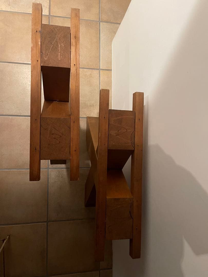 木製X型テーブル脚　2個セット