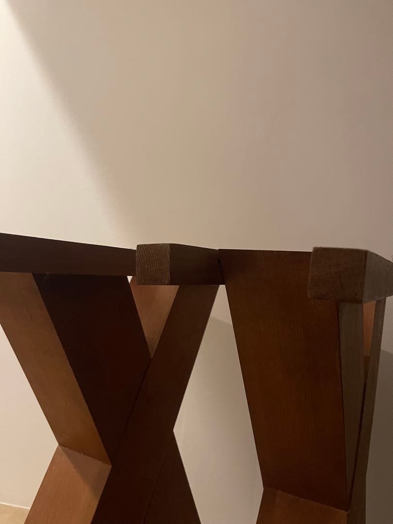 木製X型テーブル脚　2個セット