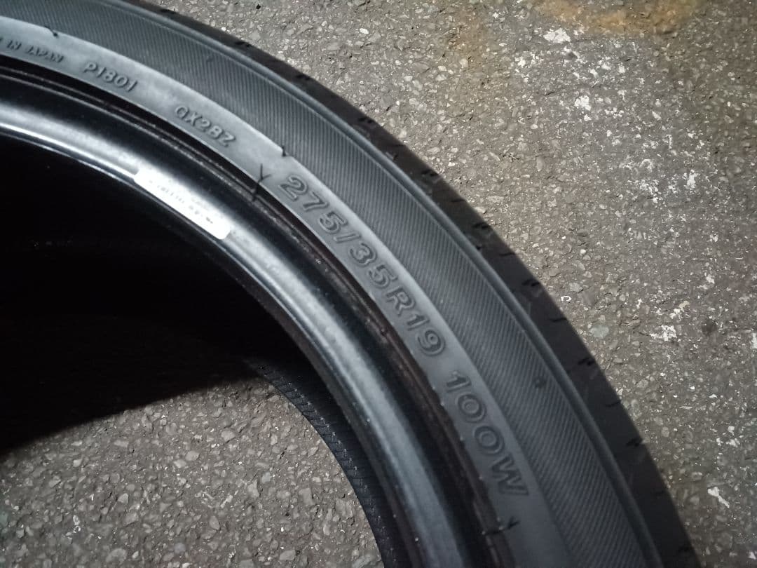 275/35R19 2本　6分山　レグノ　GR-X2 2022年製
