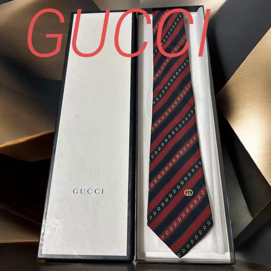 【新品】GUCCI グッチ　GG ネクタイ　グッチ　ネクタイ　箱付き