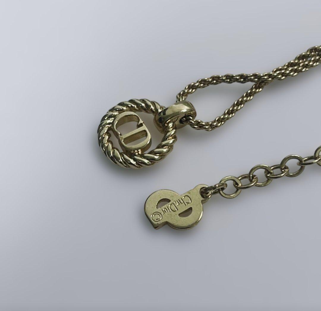 極美品 Christian Dior ディオール ロープデザイン ネックレス