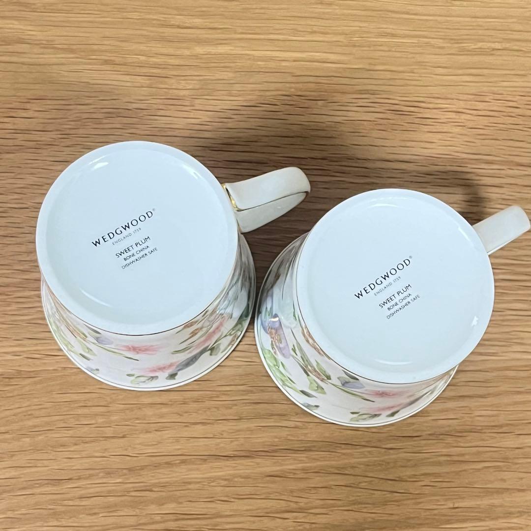 新品！ウェッジウッド スイートプラム 3点セット　ペア