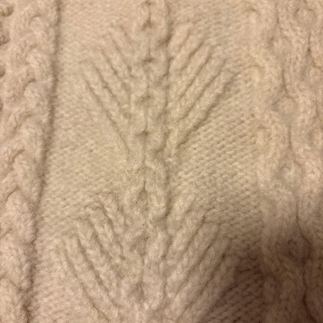 YONETOMI アランニットセーター サイズ:3 定価5万円　雑誌掲載商品