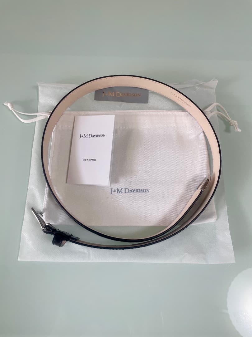 no44 J&MDAVIDSON: 30クロコ型押し チップエンドベルト