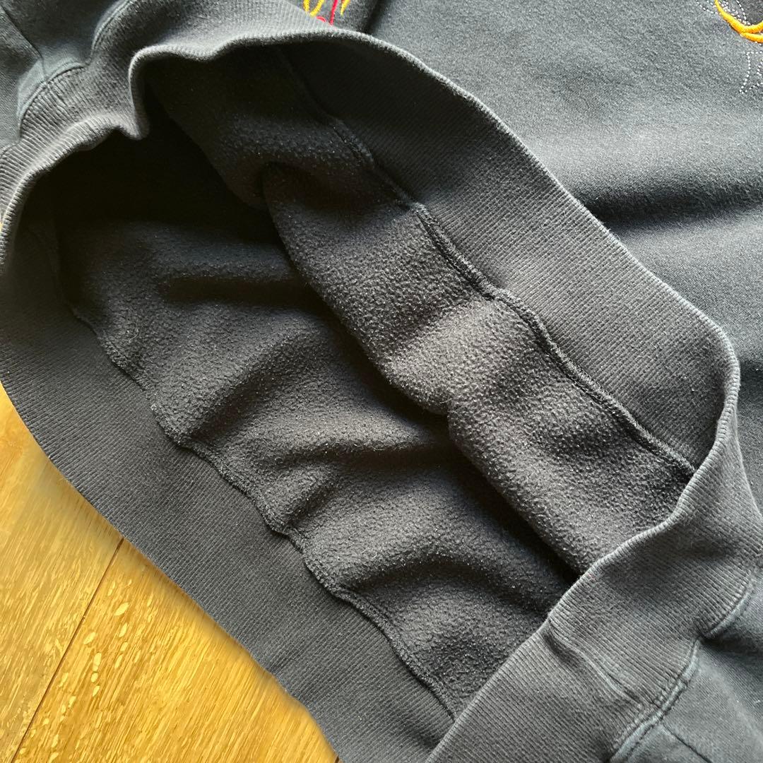 00s　Bigdogs　パーカー　フレイム　ファイヤーパターン　フェード　黒　炎