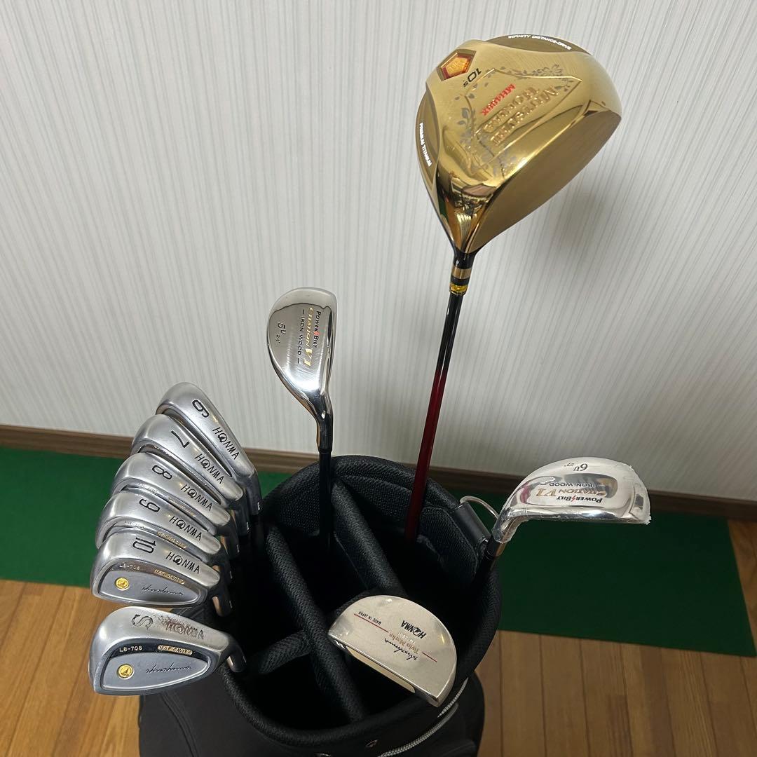 ムツミ ホンマ LB-708 金モグラ 4S メンズ ゴルフクラブ セット