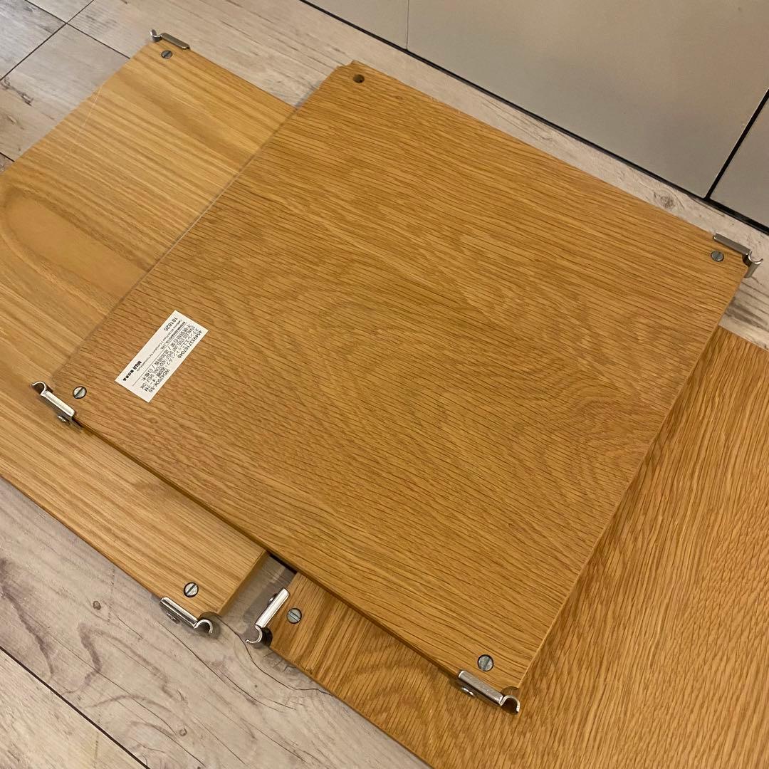 6枚セット　無印良品　ステンレスユニットシェルフ　オーク材