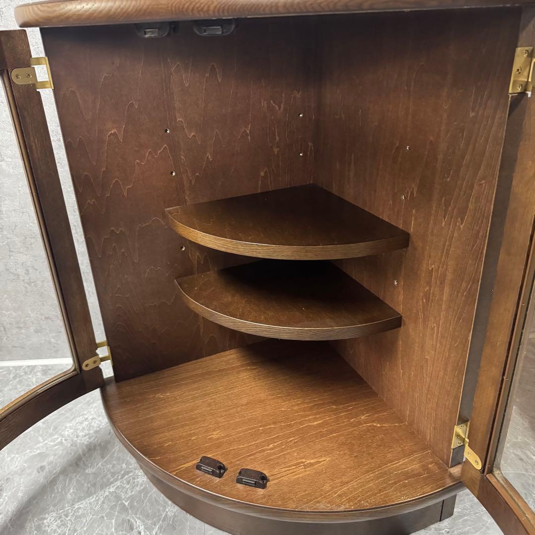 カリモク家具 KARIMOKU コーナーキャビネット ガラス コロニアル