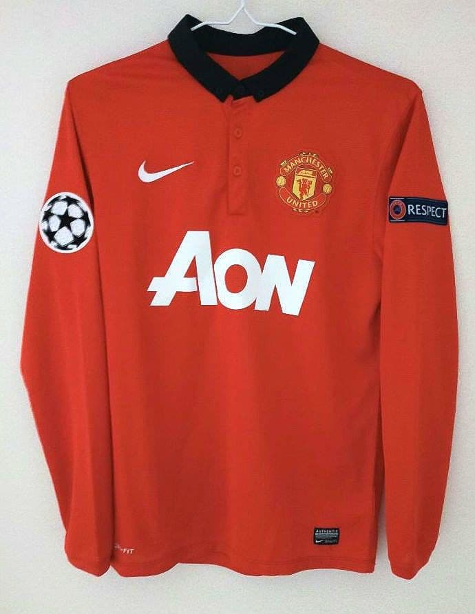 【200.】マンU 香川真司 13/14 CL仕様ユニフォーム Sサイズ